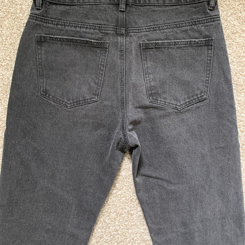 Princess Polly ZAIDEN STRAIGHT LEG JEANS BLACK DENIM Size 6 Women - Picture 5 of 12